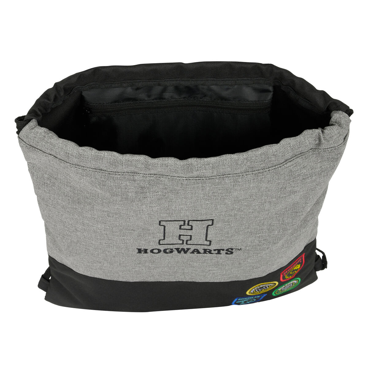 Harry Potter House of Champions Rope Backpack Bag Black Grey 35 x 40 x 1cm-3
