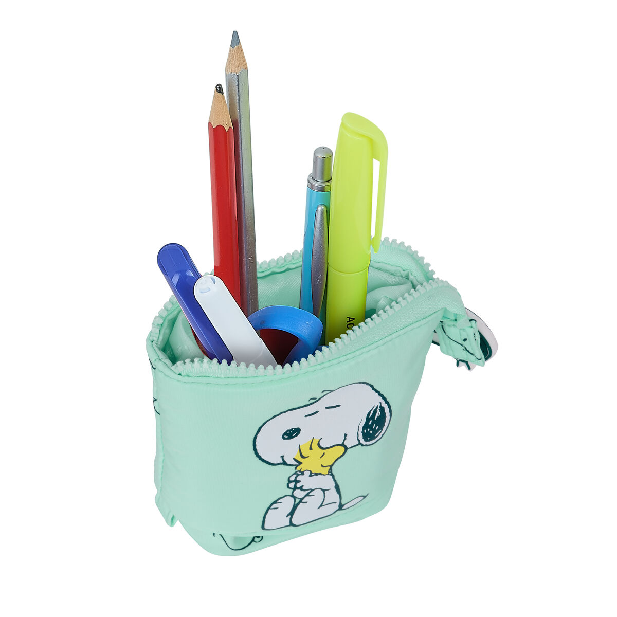 Вертикальный пенал Snoopy Groovy Зеленый 8 x 19 x 6 cm-5
