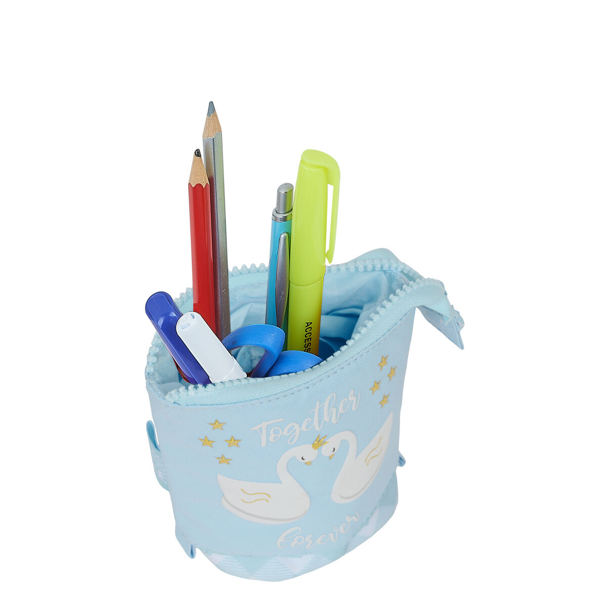 Вертикальный пенал Glow Lab Cisnes Светло Синий 8 x 19 x 6 cm-4