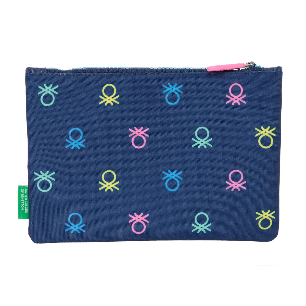 Школьный пенал Benetton Cool Тёмно Синий 23 x 16 x 3 cm-2