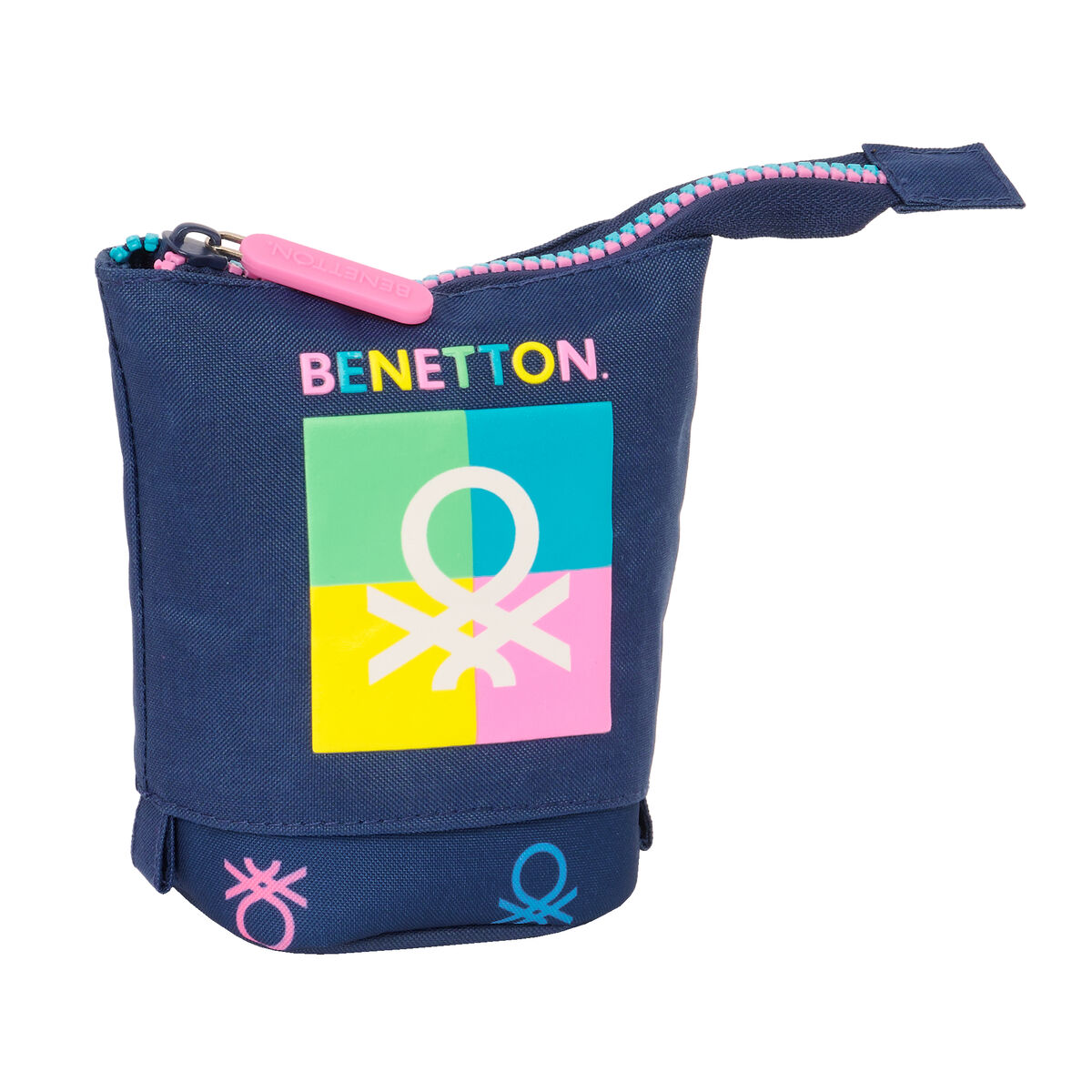 Вертикальный пенал Benetton Cool Тёмно Синий 8 x 19 x 6 cm-2