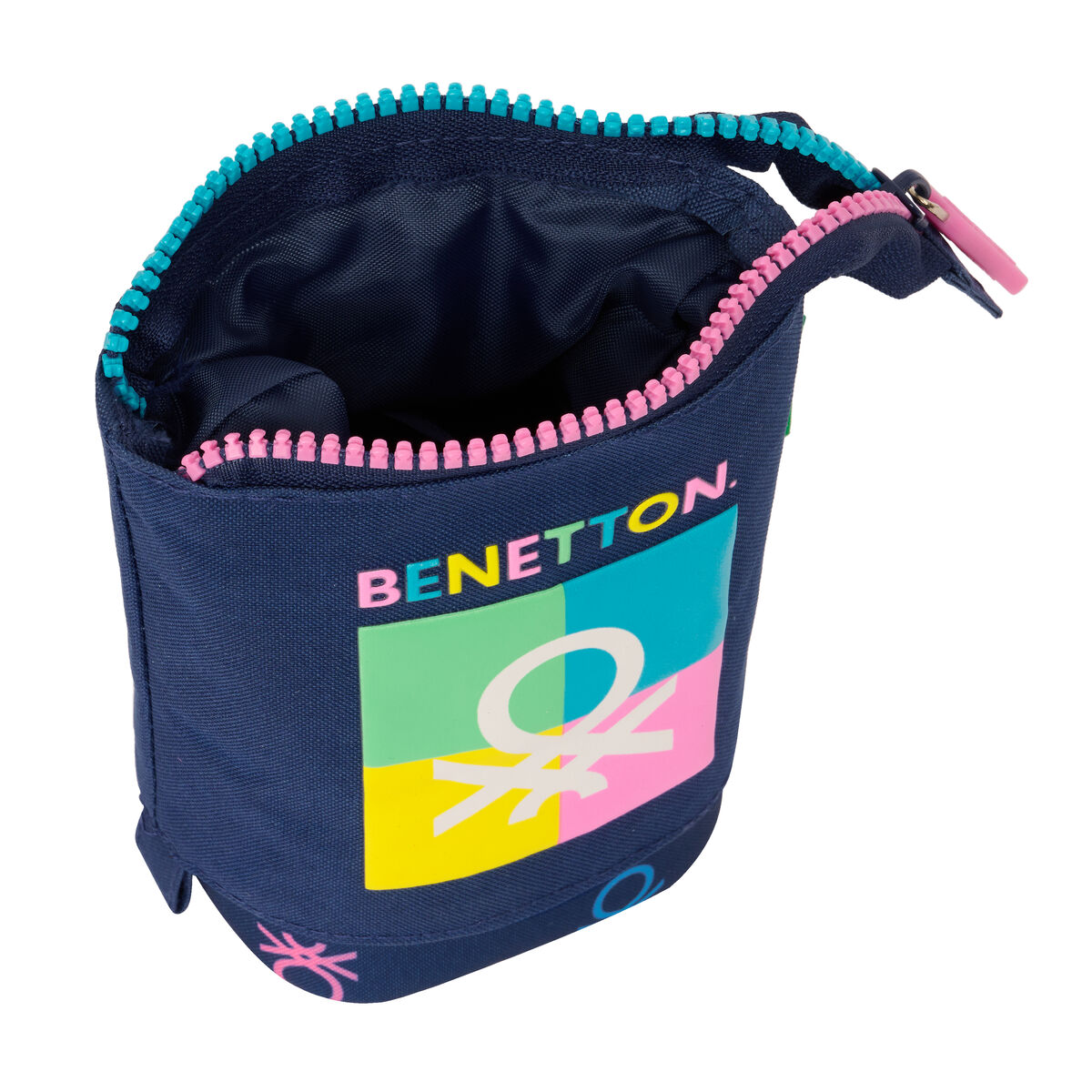 Вертикальный пенал Benetton Cool Тёмно Синий 8 x 19 x 6 cm-3