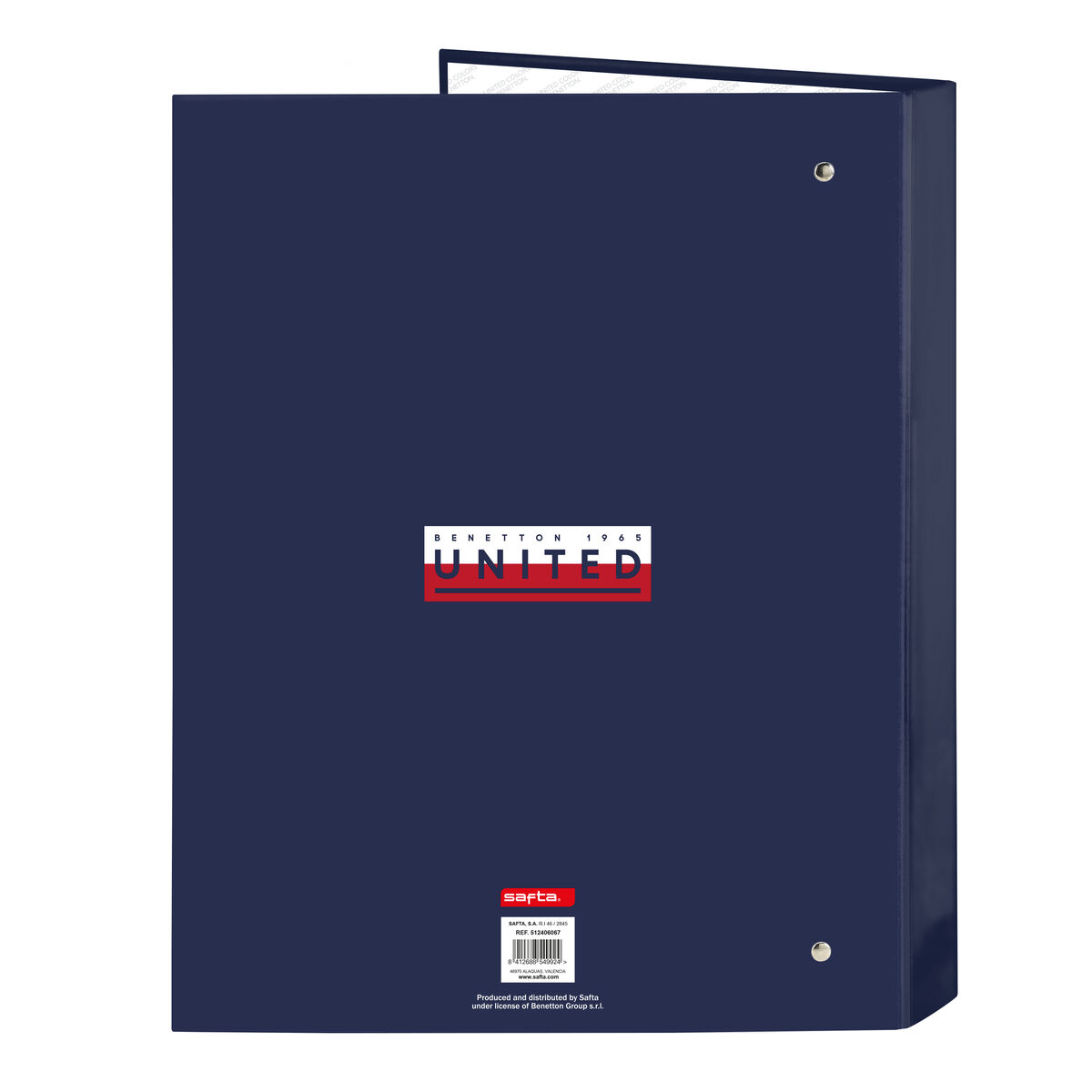 Папка-регистратор Benetton Varsity Тёмно Синий A4 26.5 x 33 x 4 cm-2