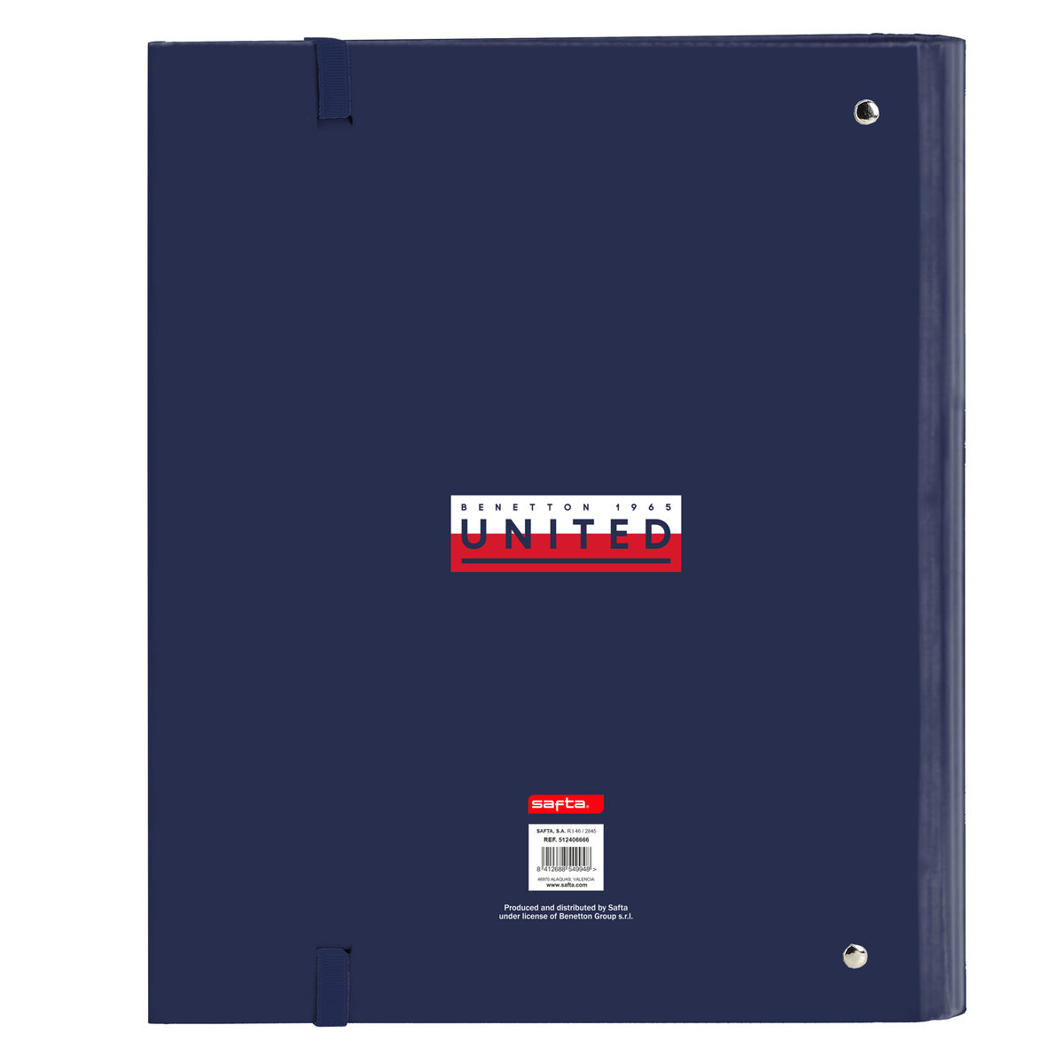 Папка-регистратор Benetton Varsity Серый Тёмно Синий 27 x 32 x 3.5 cm-2