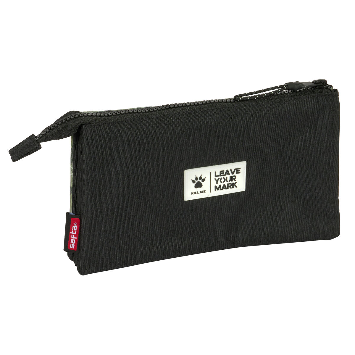 Тройной пенал Kelme Travel Чёрный Зеленый 22 x 12 x 3 cm-2