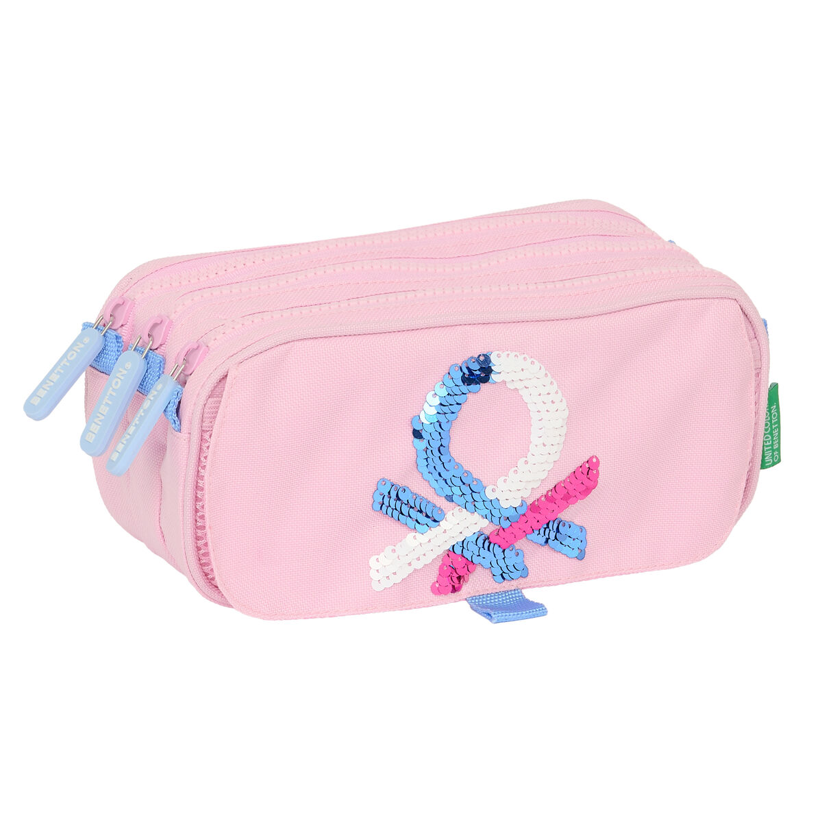 Triple penique Benetton Pink Rosa 21,5 x 10 x 8 cm