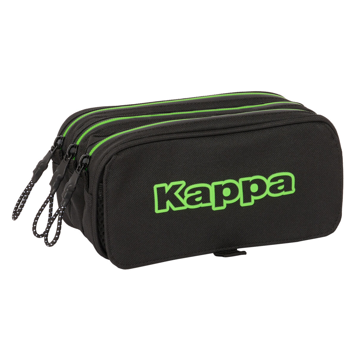 Тройной пенал Kappa Black Чёрный 21,5 x 10 x 8 cm-3