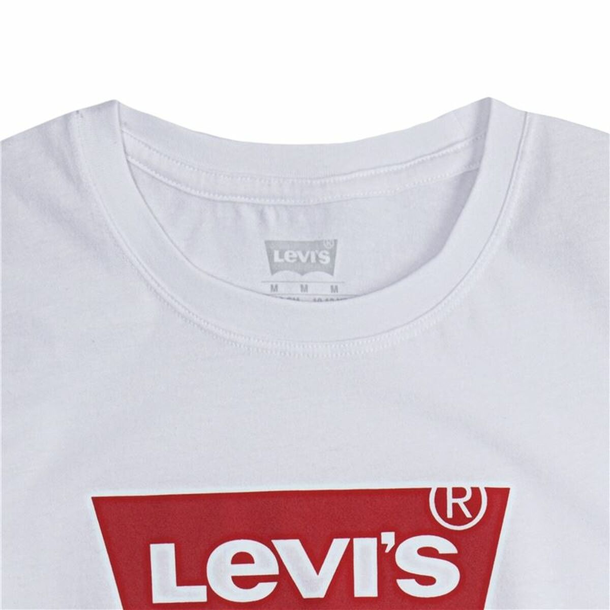 Levi's Batwing Logo 베이비 쇼트 슬리브 티셔츠 화이트-6