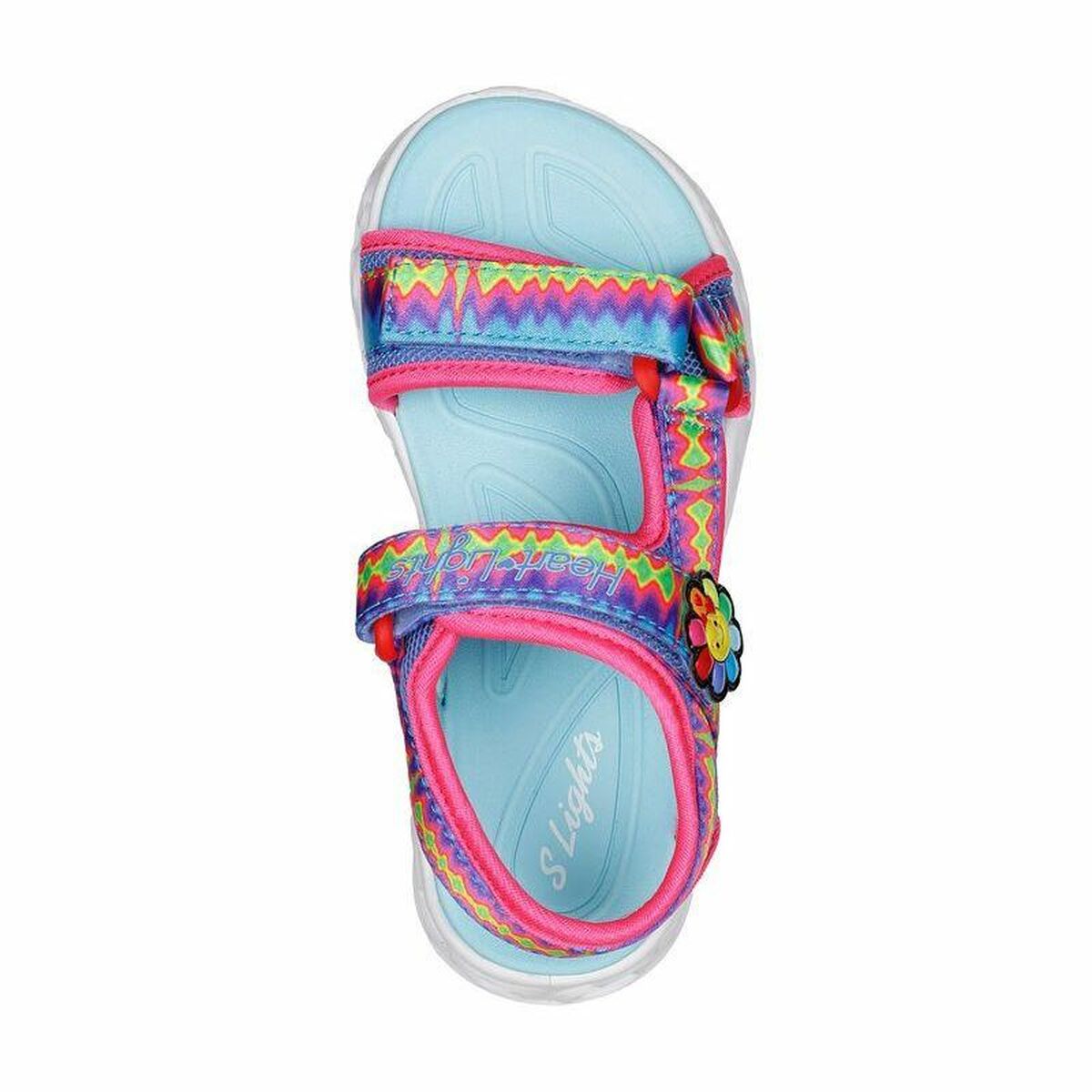 Skechers Heart Lights Kinder Sandalen Pink-2