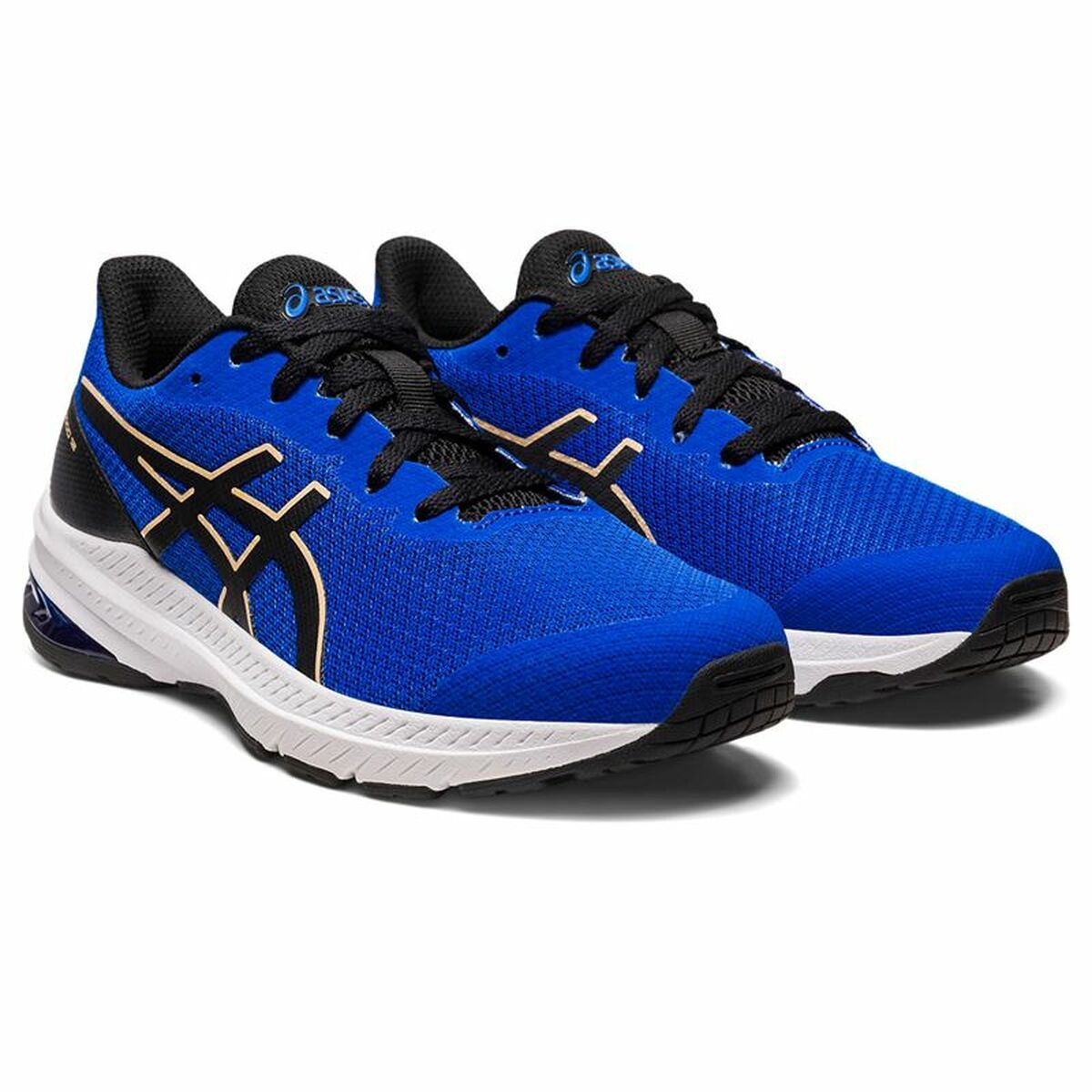 Бігові кросівки для дітей Asics GT-1000 12 GS Чорний Синій-4