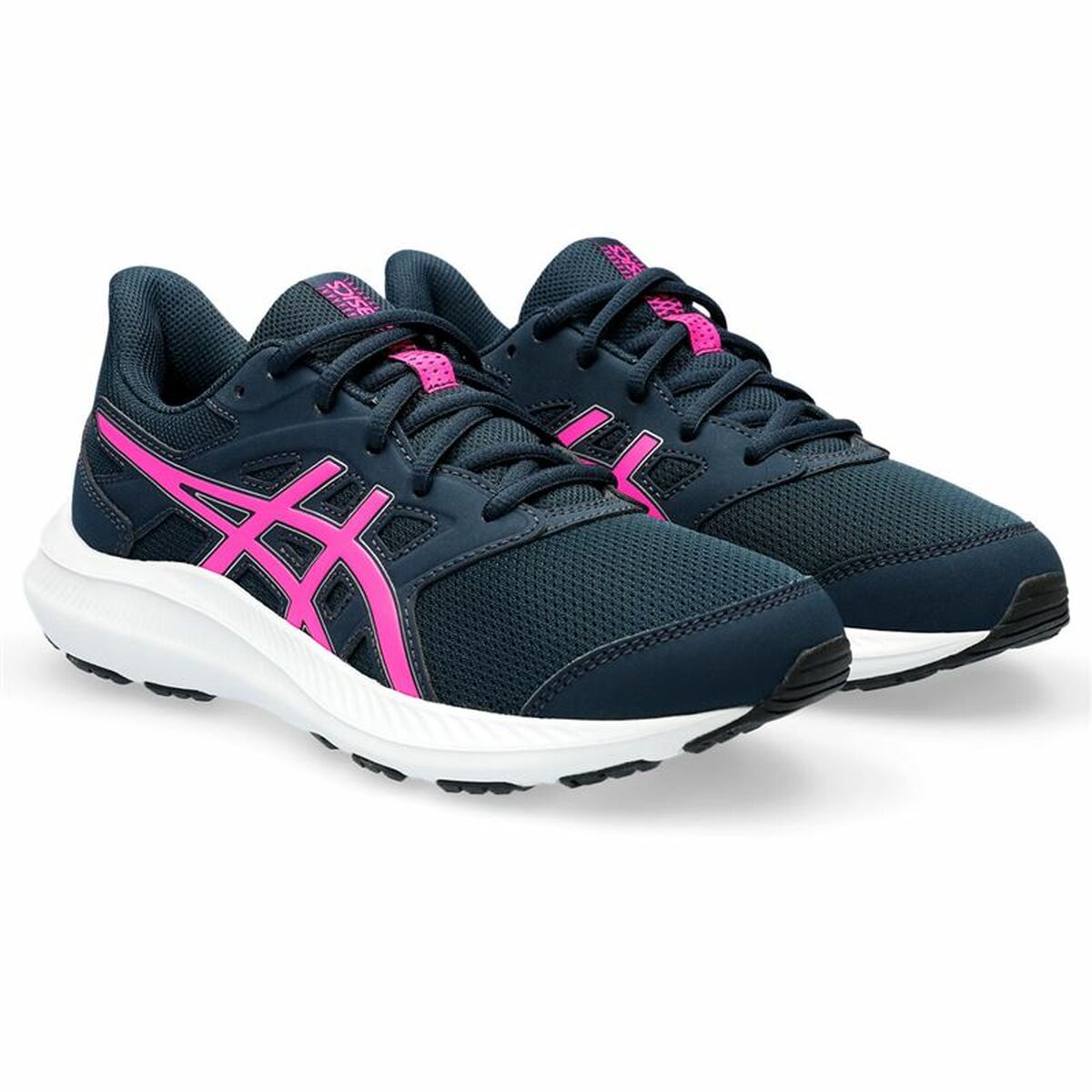 Sapatilhas de corrida para crianças Asics Golt 4 GS Rosa Azul Escuro-5