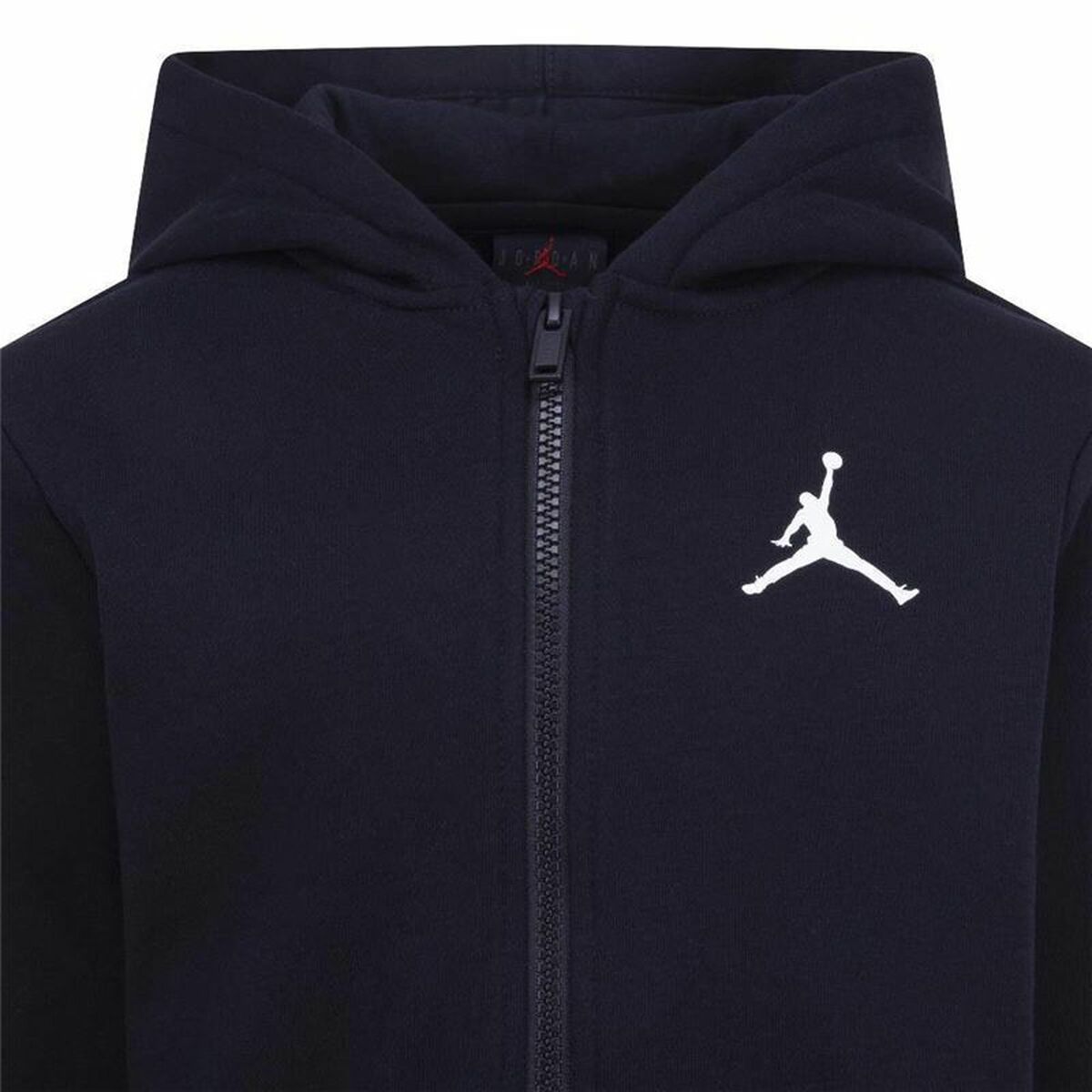 Fato esportivo para os pequenos Jordan Expressals Fleeze Box Preto Vermelho-4