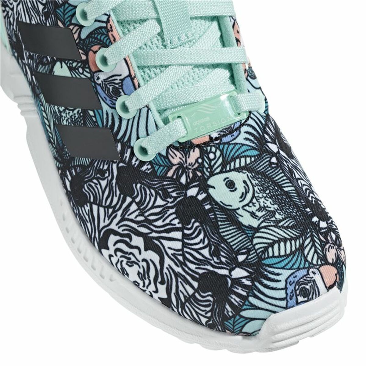 Kinder Sportschuhe Adidas ZX Flux Aquamarin-3