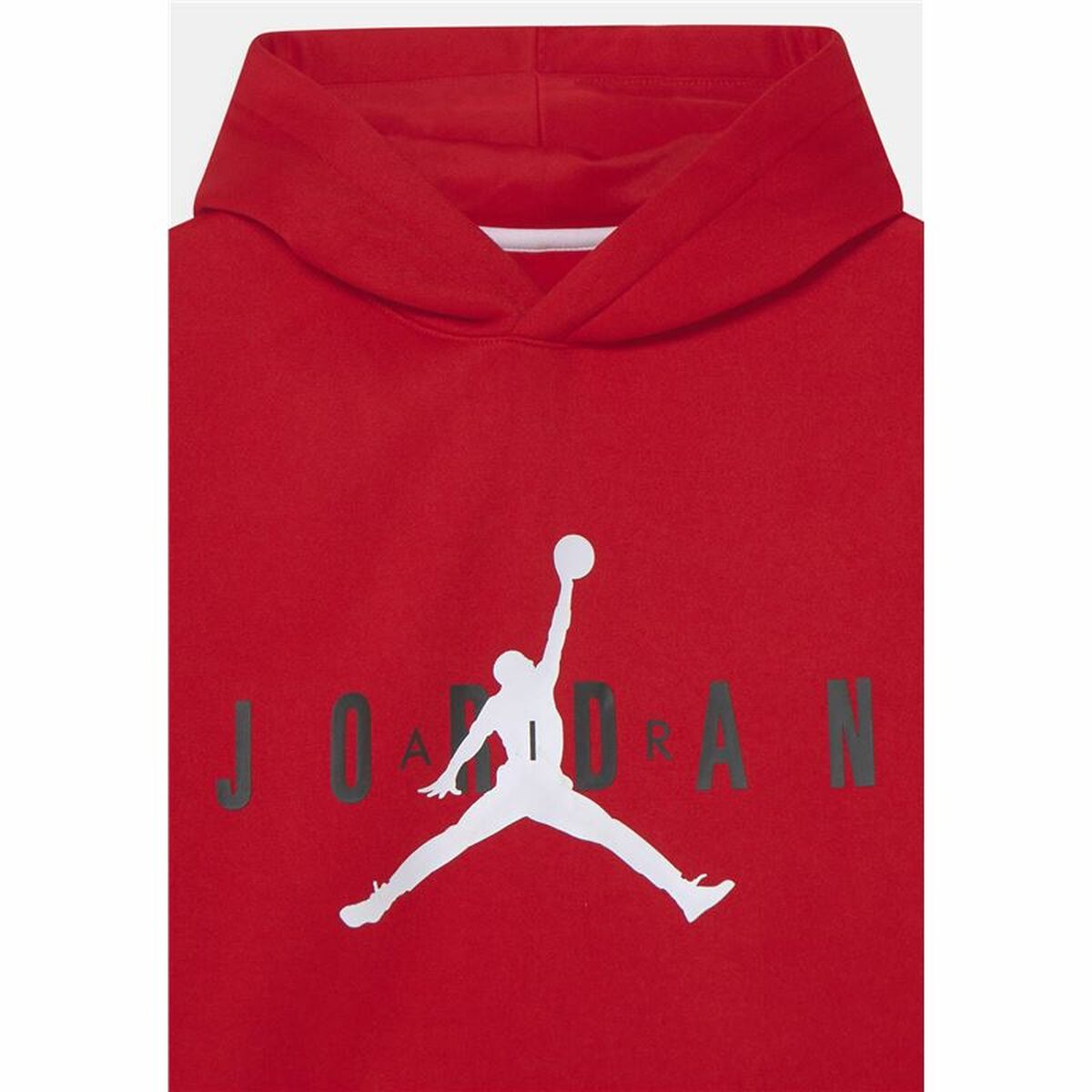 Casaco com capuz infantil Nike Jordan Jumpman Little Vermelho-3