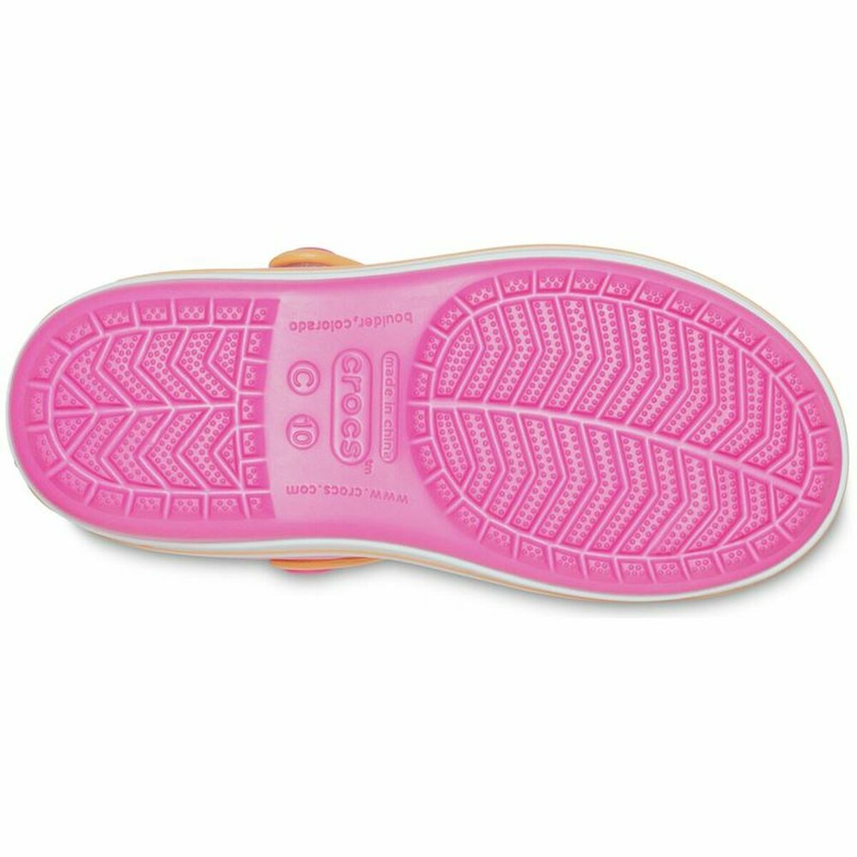 儿童凉鞋Crocs Crocband粉红色-6
