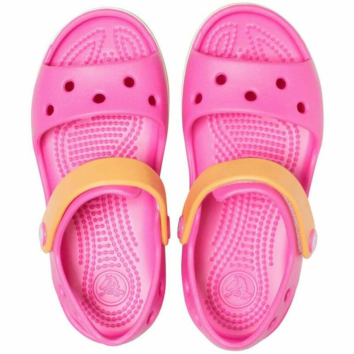 儿童凉鞋Crocs Crocband粉红色-5
