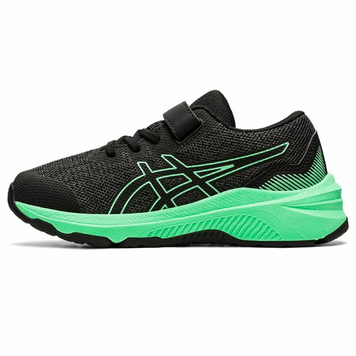 Laufschuhe für Kinder Asics GT-1000 11 Schwarz/Grün-5