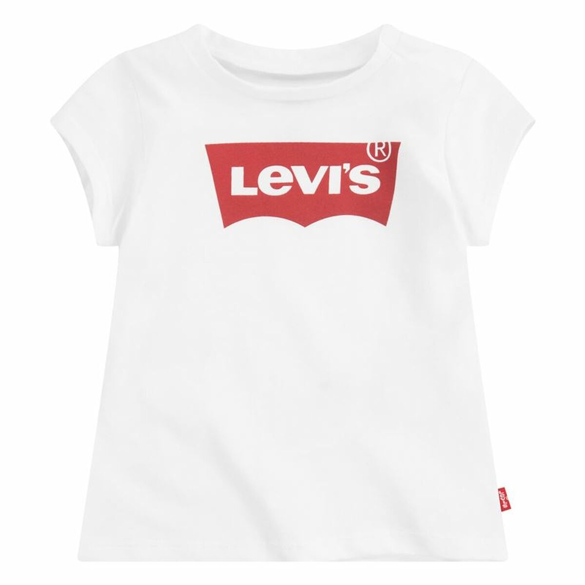 Детский Футболка с коротким рукавом Levi's Batwing Logo Белый-8