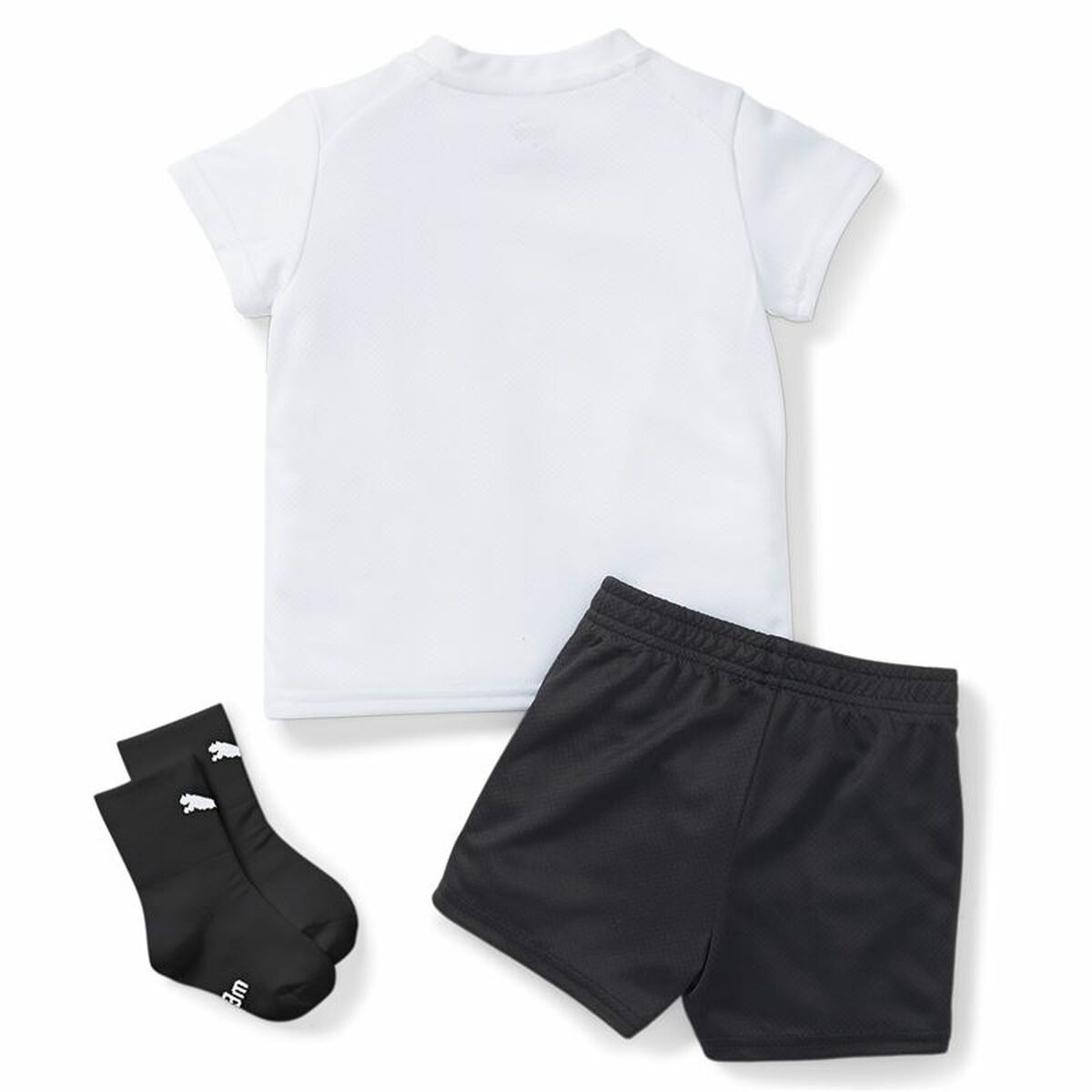 Fußballausrüstung für Kinder Puma Valencia CF Home 22/23 Schwarz Weiß-2