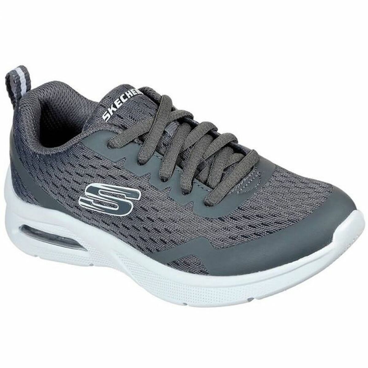 Skechers Kinder Sportschuhe Microspec Max Grau-4