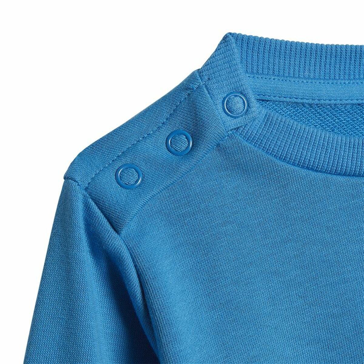 Sportanzug für Kleinkinder Adidas Badge of Sport Französisch Terry Blau-2