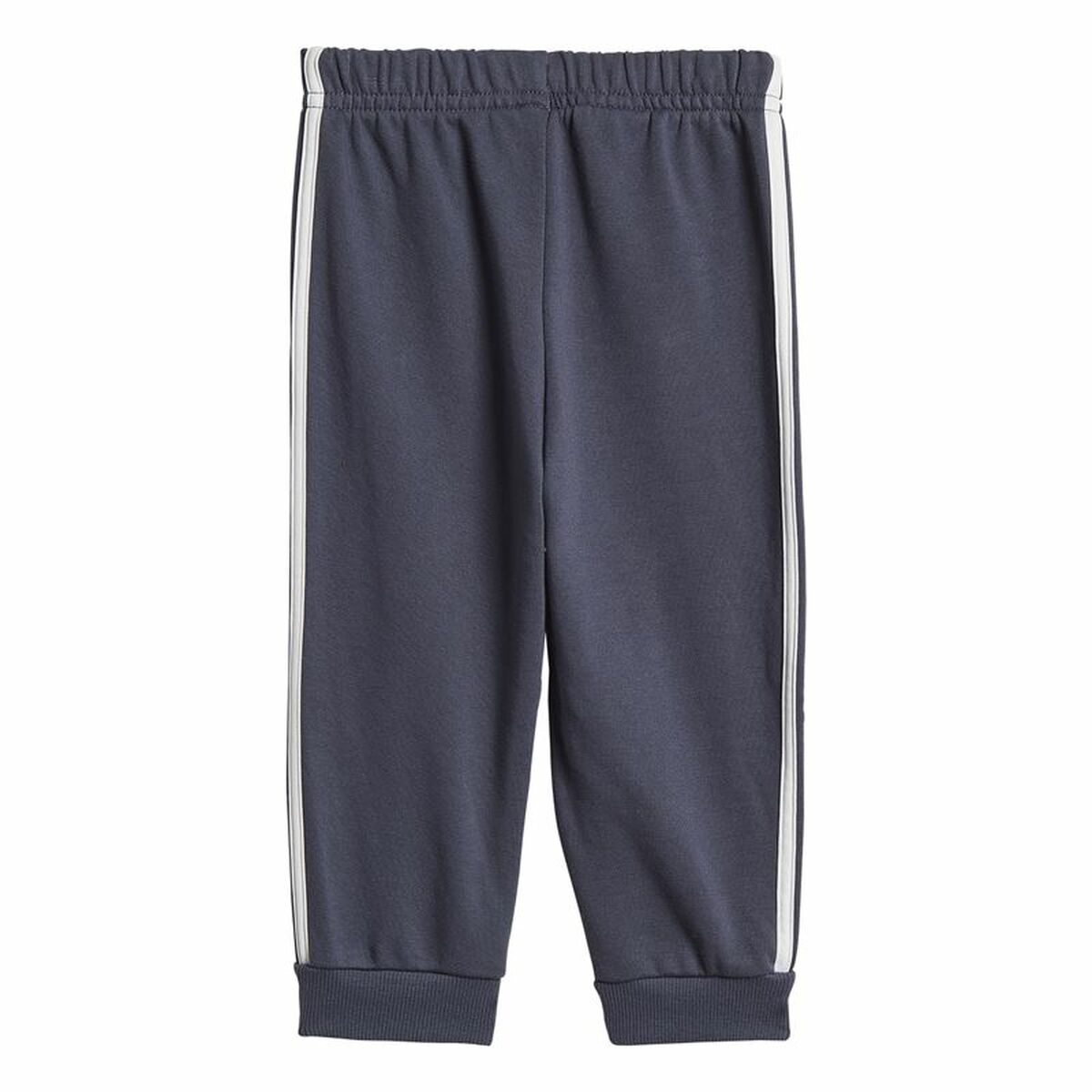 Sportanzug für Kleinkinder Adidas Badge of Sport Französisch Terry Blau-3