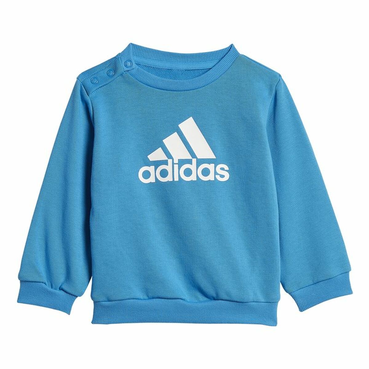 Sportanzug für Kleinkinder Adidas Badge of Sport Französisch Terry Blau-6