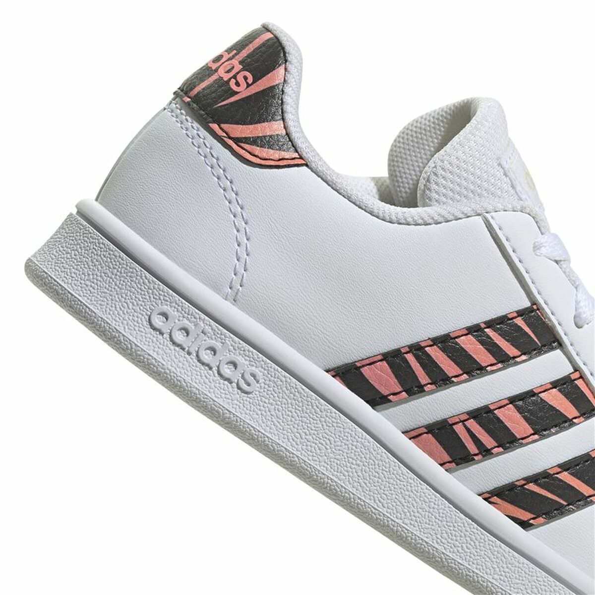 Adidas Kindersportschuhe Grand Court Print Weiß-3