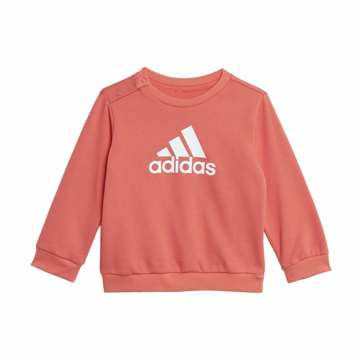 Sportanzug für Kleinkinder Adidas Badge of Sport Französisch Terry Coral-2