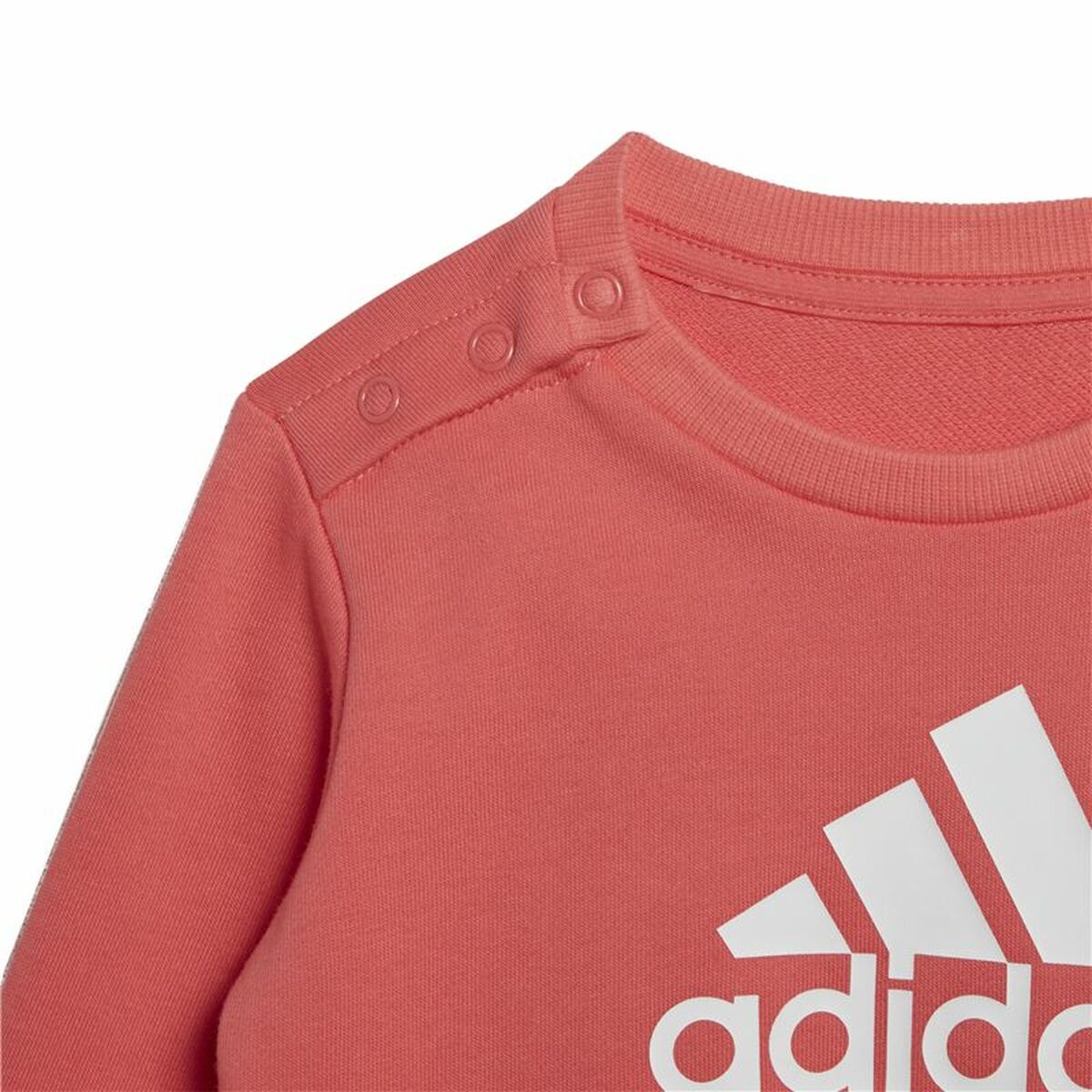 Sportanzug für Kleinkinder Adidas Badge of Sport Französisch Terry Coral-7