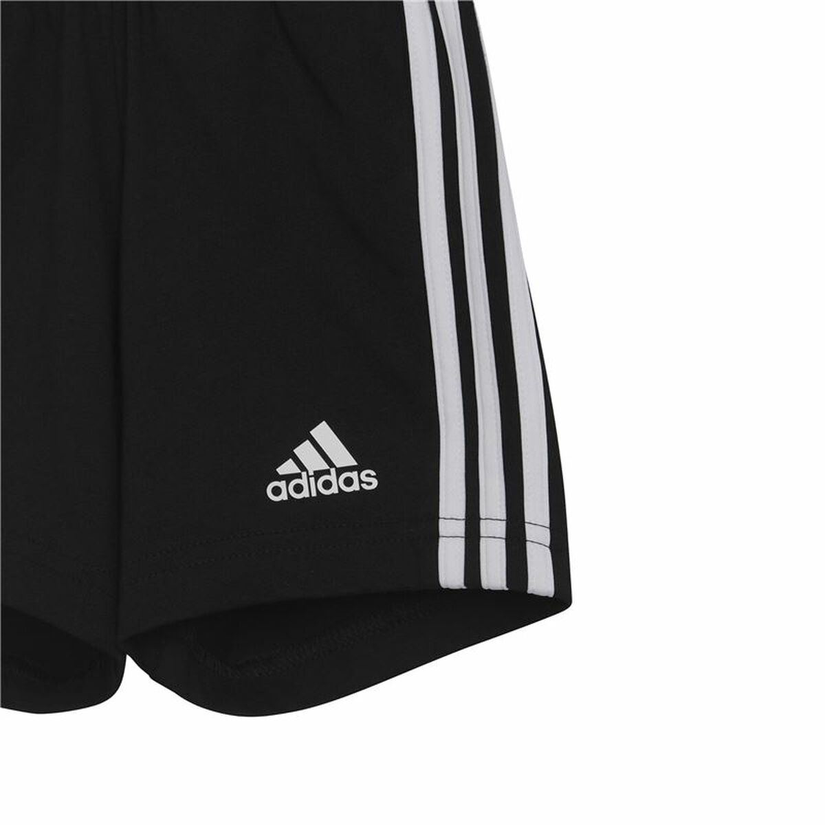Sportanzug für Kinder Adidas Drei Streifen Schwarz Weiß-2