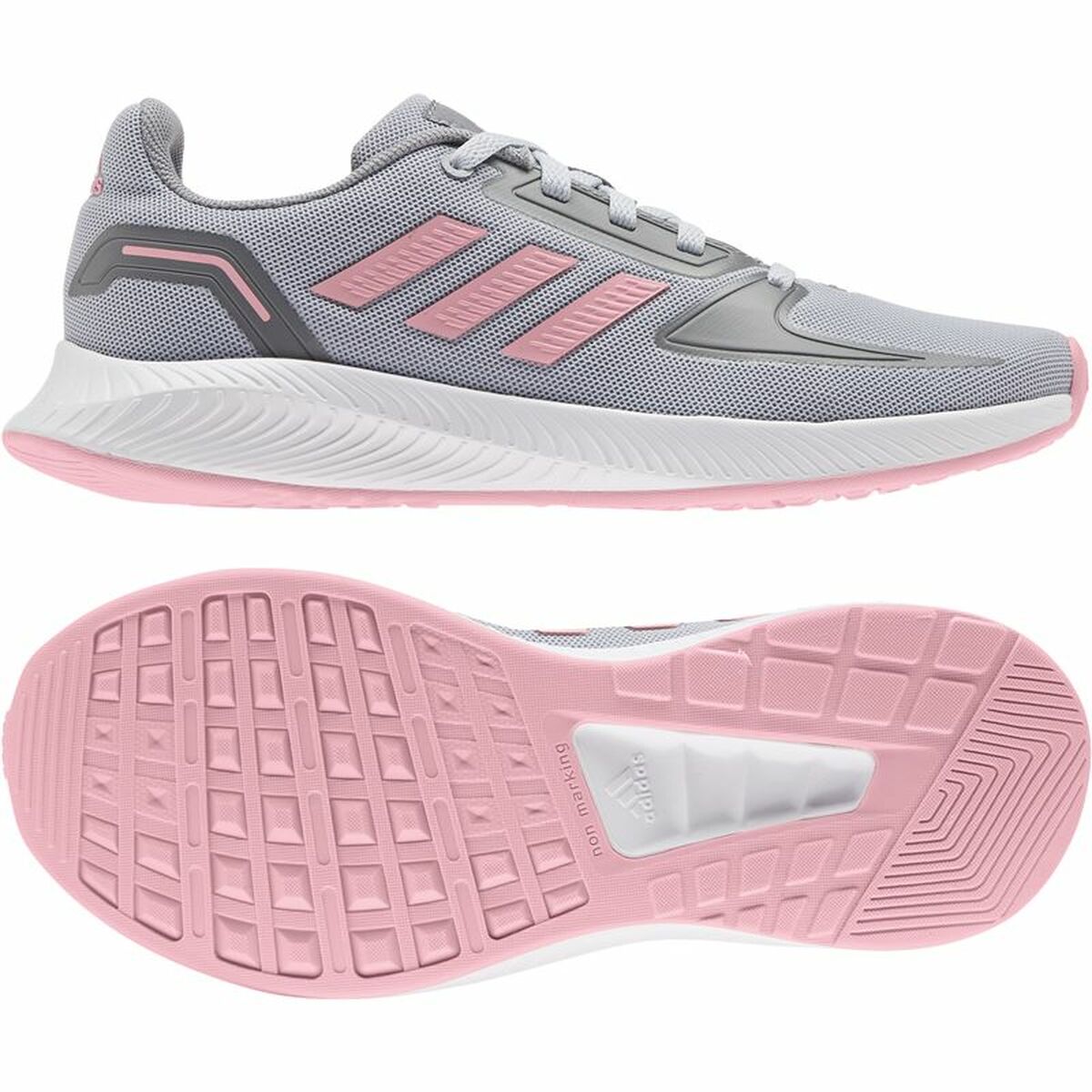 Kinder Sportschuhe Adidas Runfalcon 2. 0 K Hellgrau-6