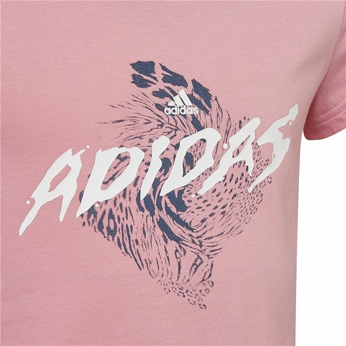 Детский Футболка с коротким рукавом Adidas  Graphic  Розовый-2