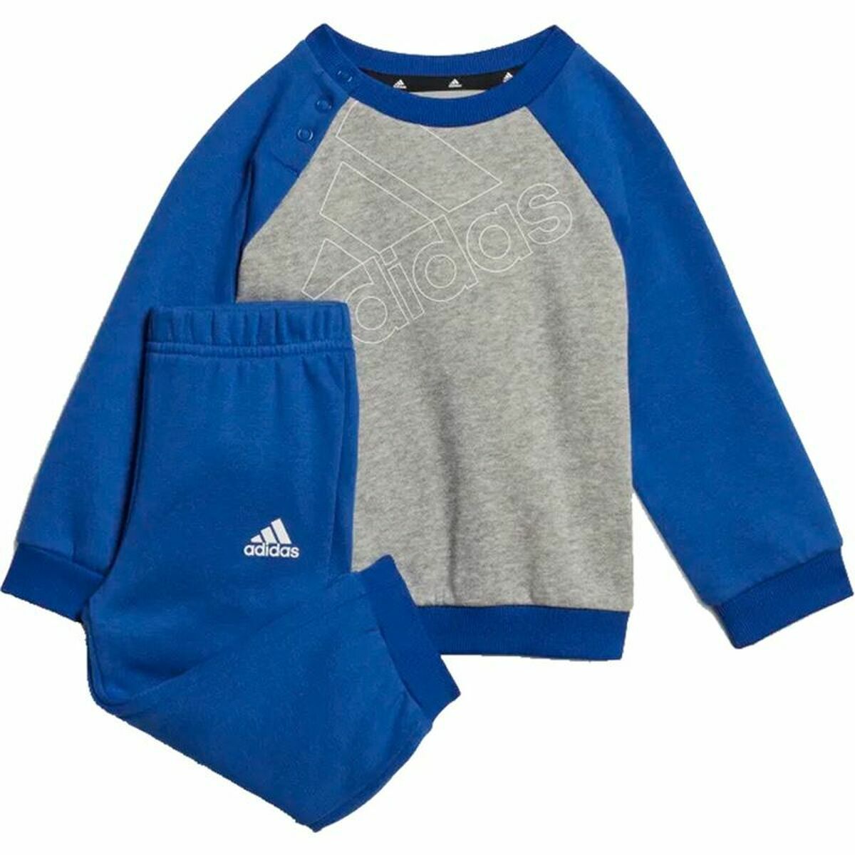 Traje deportivo para los más pequeños Adidas Essentials Logo Gris