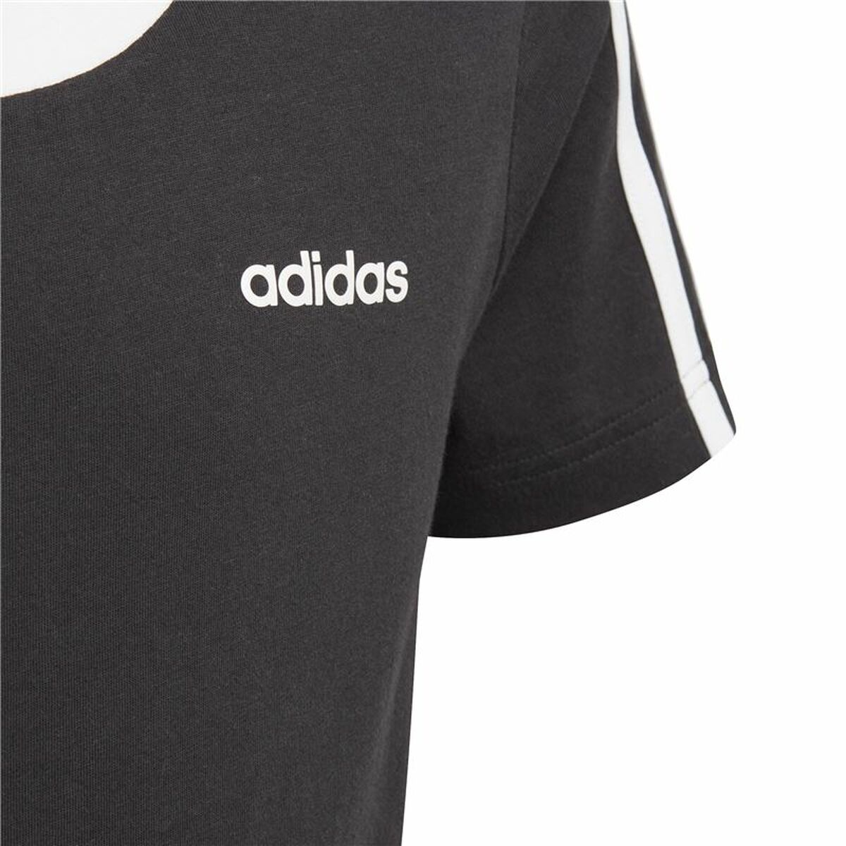 Детский Футболка с коротким рукавом Adidas  YG BF Tee  Чёрный-3