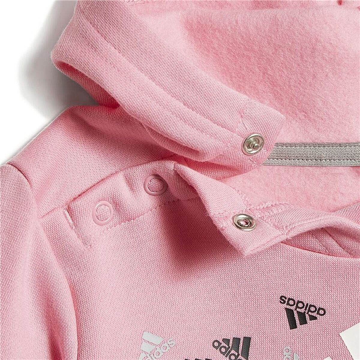 Детский спортивных костюм Adidas Badge of Sport Graphic Серый Розовый-2