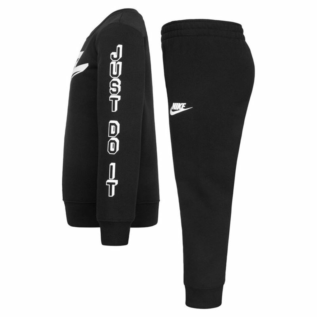 Спортивный костюм для девочек Nike B Club Ssnl Чёрный-3