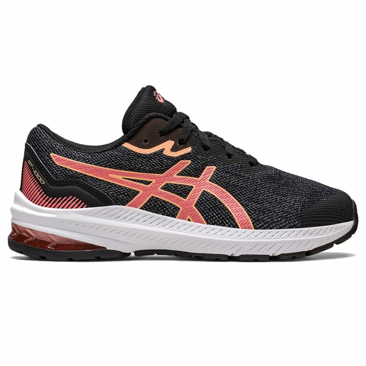Балаларға арналған Asics GT-1000 11 GS Қара жүгіру кроссовкалары