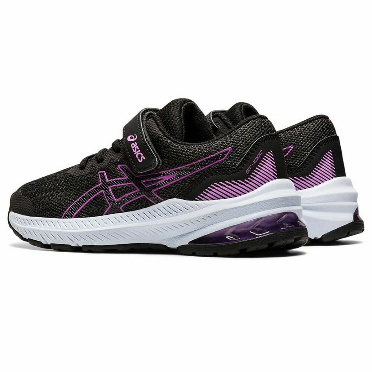 Беговые кроссовки для детей Asics GT-1000 11 Черный/Розовый-7