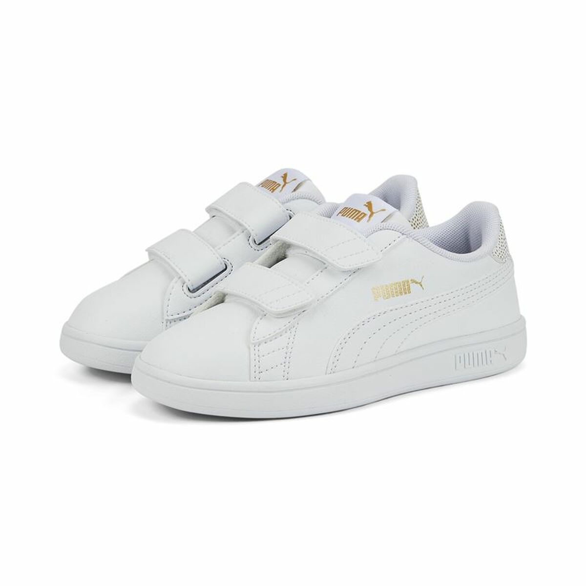 Детские спортивные кроссовки Puma Smash v2 Metallics Белый-5