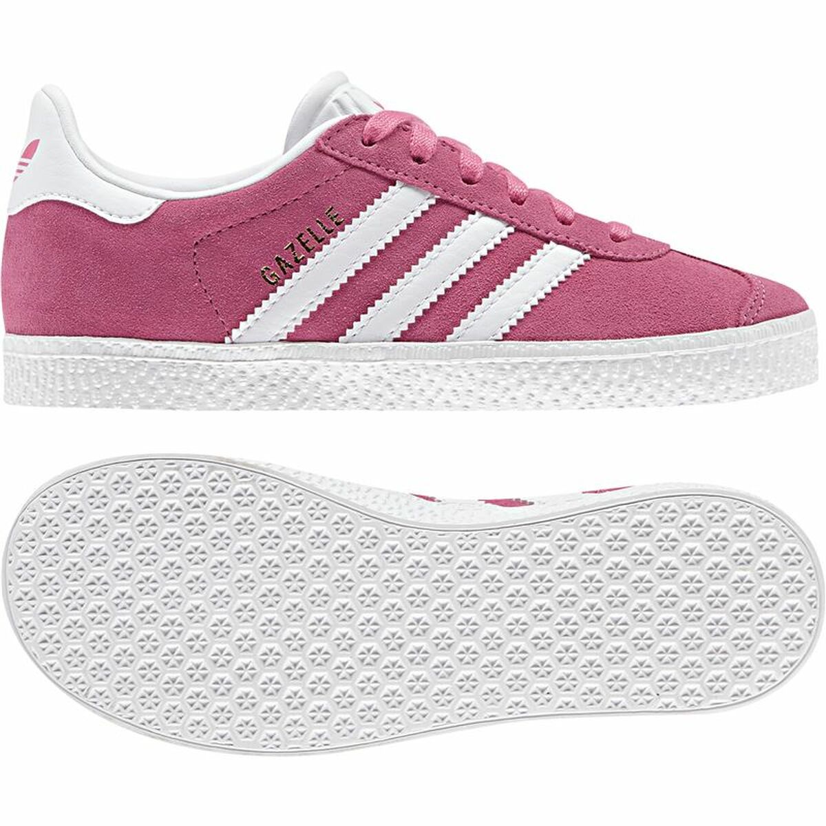 Детские спортивные кроссовки Adidas Gazelle Темно-розовый-2