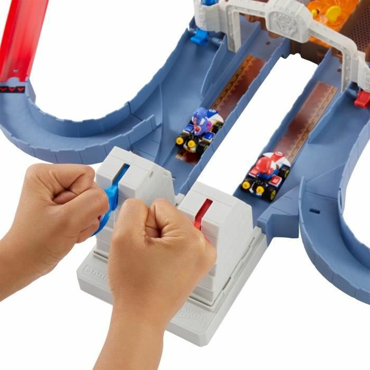 Tрасса с трамплином Mario Kart Hot Wheels Разноцветный-5