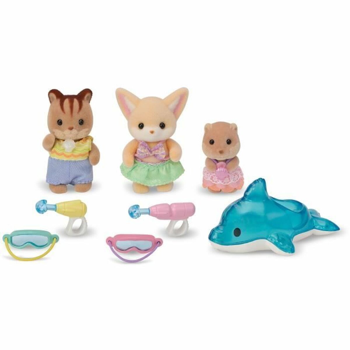 Sylvanian Families 5749 Nursery Friends Pool Fun trio dollhouse accessories-3