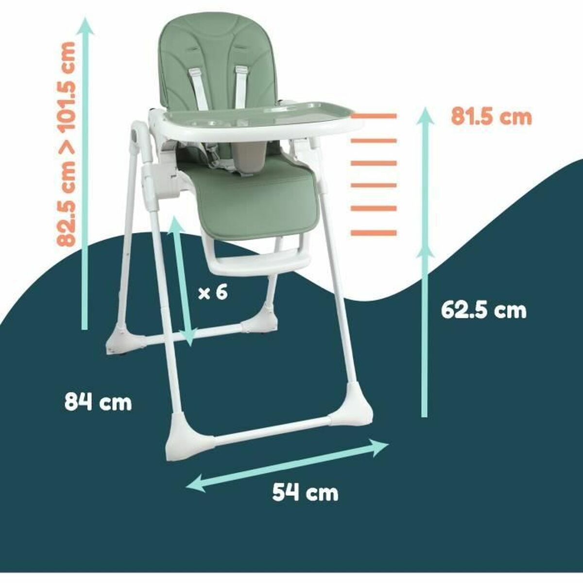 Child's Chair Looping Зеленый-4