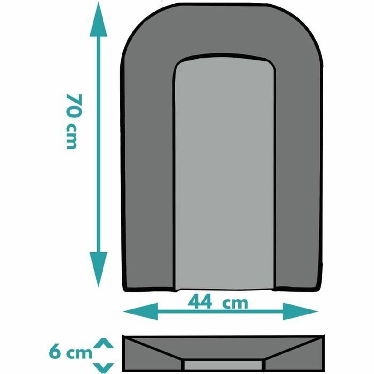 Раздевалка Looping BCLPC 70 x 44 x 6 cm PVC Белый-2
