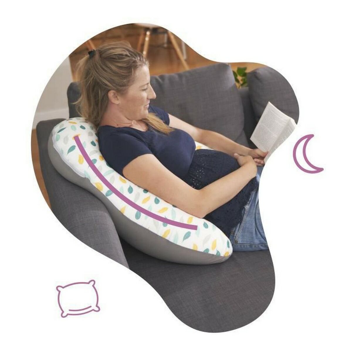 Breastfeeding Cushion Badabulle 2-in-1 Evolutive-3