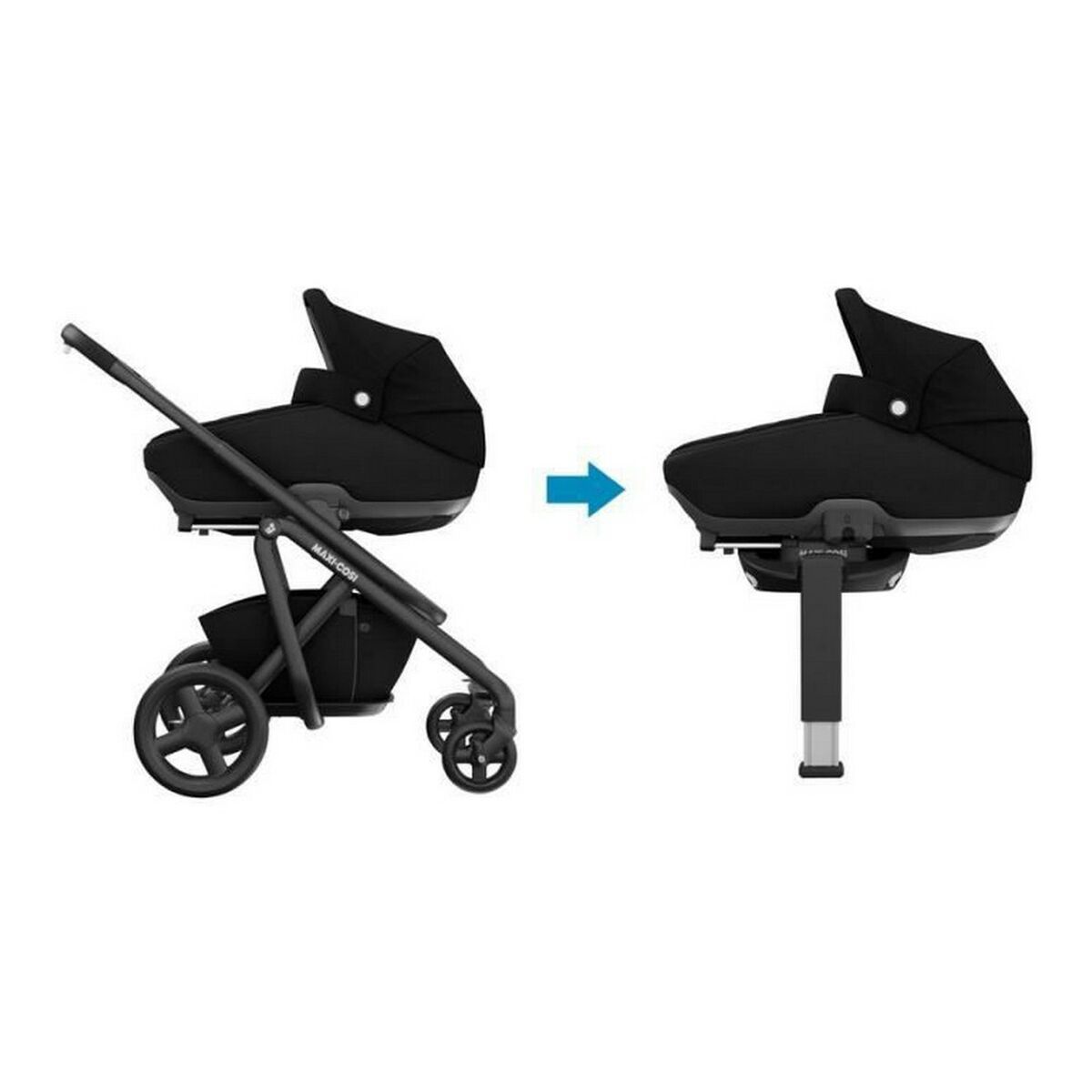 Коляска Maxicosi Jade Carrycot Чёрный-5