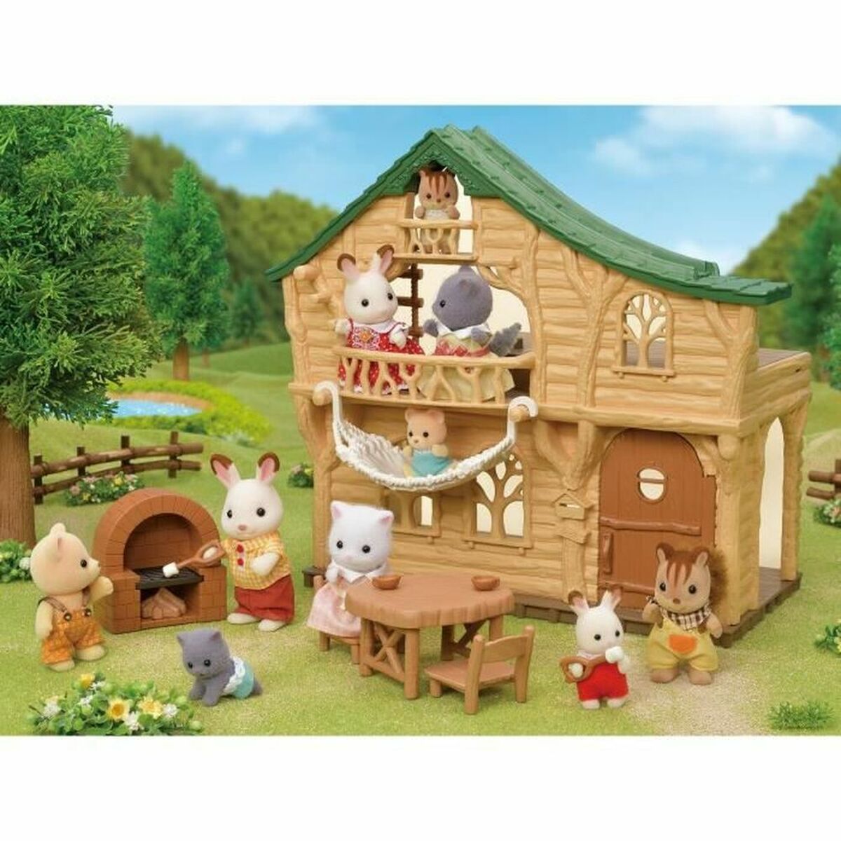 Sylvanian Families Dollhouse The Lake Chalet-2