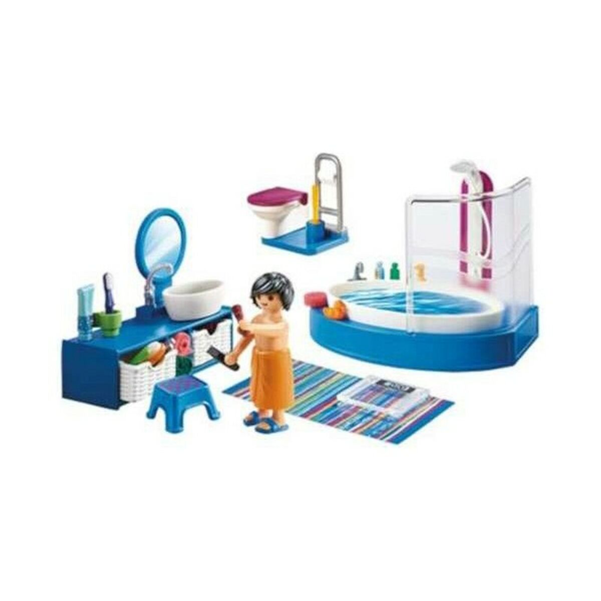 Playset Dollhouse Bathroom Playmobil 70211 Toilets (51 pcs)-2