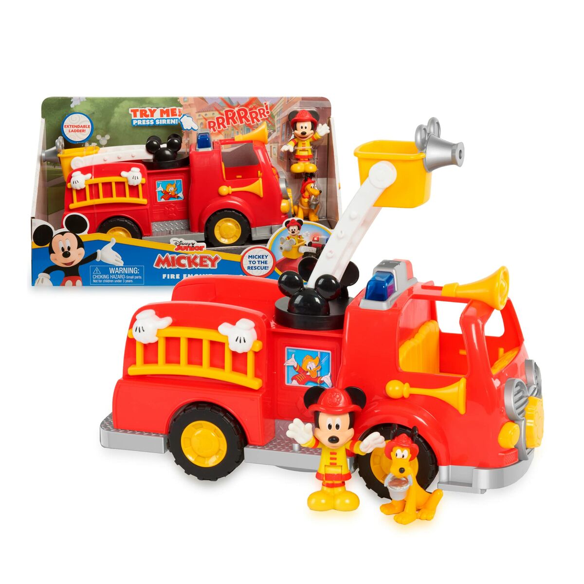 Пожарная машина Captain Marvel Mickey Fire Truck cо звуком LED Свет-4